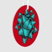 アクアボー点々のあるクリスマスアクリルオーナメント オーナメント (正面)