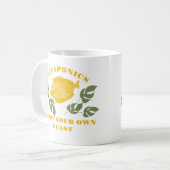 アクアポニクスが自分の饗宴を育てる コーヒーマグカップ (正面左)