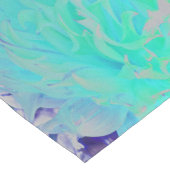 アクアマエレガントリングリーンとブルーダリアフラワー ショートテーブルランナー (コーナー)