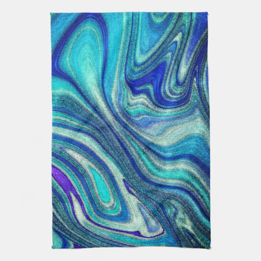 アクアマエレガントリンパウアレインボーシインスパイアェル キッチンタオル (縦)