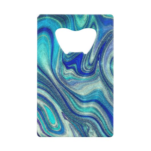 アクアマエレガントリンパウアレインボーシインスパイアェル クレジットカード栓抜き (正面)