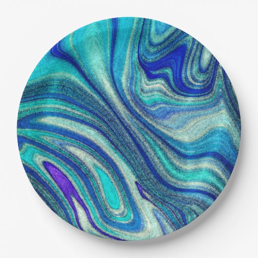 アクアマエレガントリンパウアレインボーシインスパイアェル ペーパープレート (正面)