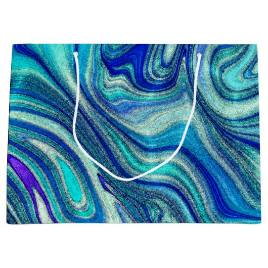 アクアマエレガントリンパウアレインボーシインスパイアェル ラージペーパーバッグ (正面)