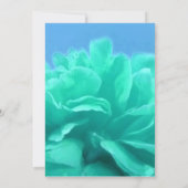 アクアマエレガントリンブルーフローラ結婚式招待状 招待状 (裏面)