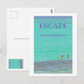 アクアマカリブのリン/シュノーケラー2名/カリへの脱出 ポストカード (正面/裏面)