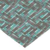 アクアマホガニー水彩模様テーブルランナー ショートテーブルランナー (コーナー)