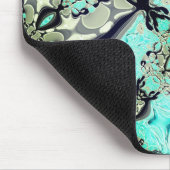 アクアマリンとグレーシェードのthroの大規模なミラーリング マウスパッド (コーナー)