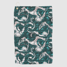 アクアマリンとシアンに混合した白い斑点のテクスチャ