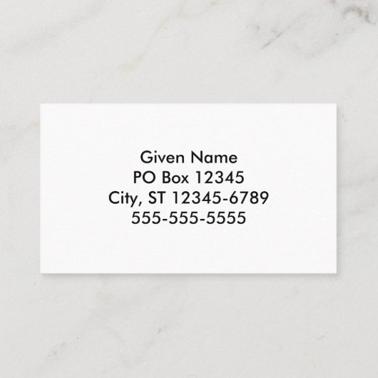 アクアマリンとターコイズ水玉模様 名刺 (裏面)