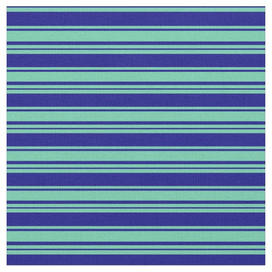 アクアマリンとブルーライン ファブリック (クローズアップ)