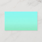 アクアマリンとミントグリーン結婚のエンクロージャカード エンクロージャーカード (裏面)