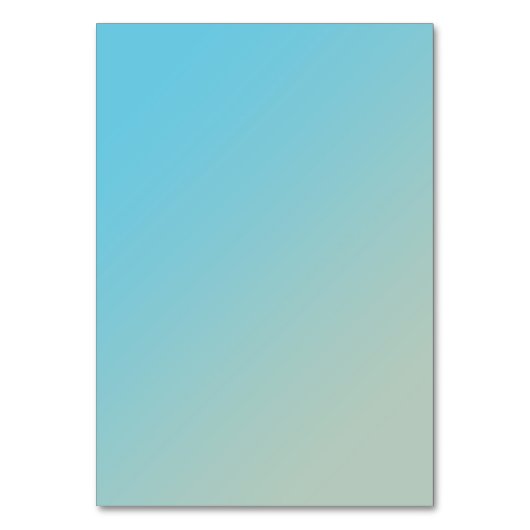 アクアマリンと桃結婚のテーブルカード テーブルナンバー (裏面)