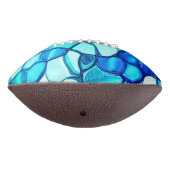 アクアマリンに似たトーンの石のように丸い アメリカンフットボール (回転270)