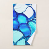 アクアマリンに似たトーンの石のように丸い バスタオルセット (ハンドタオル)