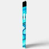 アクアマリンに似たトーンの石のように丸い Case-Mate iPhoneケース (裏面 / 右)