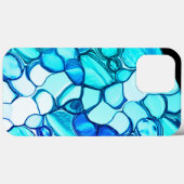 アクアマリンに似たトーンの石のように丸い Case-Mate iPhoneケース (裏面 (横))