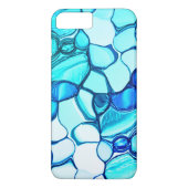 アクアマリンに似たトーンの石のように丸い Case-Mate iPhoneケース (裏面)