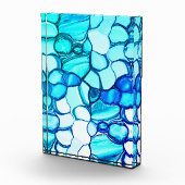 アクアマリンに似た色合いの石のように丸い フォトブロック (右)