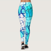 アクアマリンに似た色合いの石のように丸い レギンス (裏面)