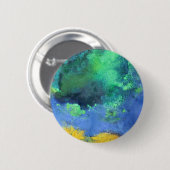 アクアマリンのエメラルド海シースケープ 缶バッジ (正面&裏面)