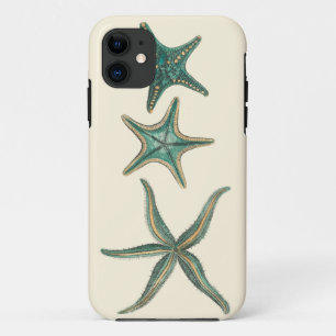 アクアマリンの三重のヒトデ iPhone 11 ケース