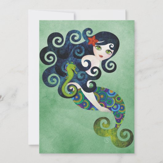 アクアマリンの人魚の招待状 招待状 (正面)