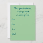 アクアマリンの人魚の招待状 招待状 (裏面)