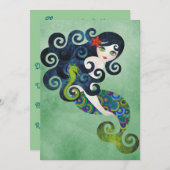 アクアマリンの人魚の招待状 招待状 (正面/裏面)