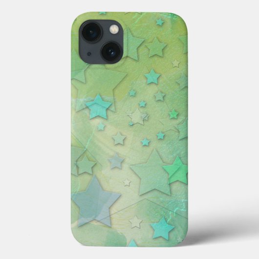 アクアマリンの星々 モダンな天体アート Case-Mate iPhoneケース (裏面)