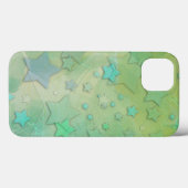 アクアマリンの星々 モダンな天体アート Case-Mate iPhoneケース (裏面 (横))
