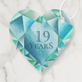 アクアマリンの水彩ハートがとってもキュートなバレンタインデー フェイバータグ (裏面)