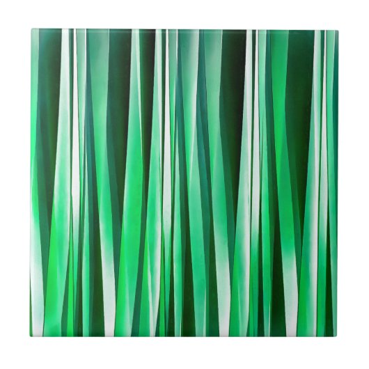 アクアマリンの海のStripyパターン タイル (正面)