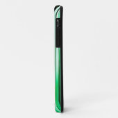 アクアマリンの海のStripyパターン Case-Mate iPhoneケース (裏面/左)