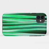 アクアマリンの海のStripyパターン Case-Mate iPhoneケース (裏面(横))