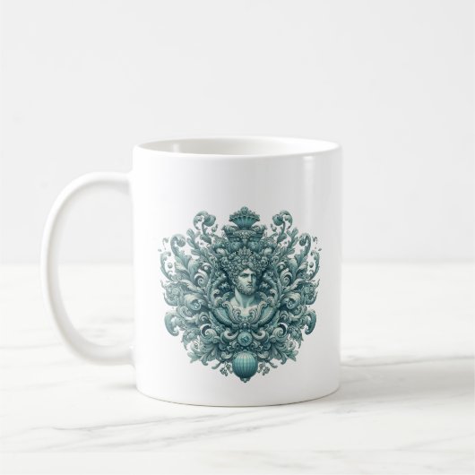 アクアマリンの王。 コーヒーマグカップ (左)