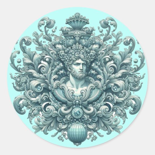 アクアマリンの王。 ラウンドシール (正面)