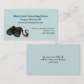 アクアマリンの私用調査の名刺 名刺 (正面/裏面)