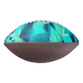 アクアマリンの背景にドリジルが付いたシアンのトラック アメリカンフットボール (回転90)