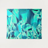 アクアマリンの背景にドリジルが付いたシアンのトラック タペストリー (正面(横))