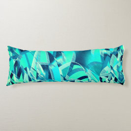 アクアマリンの背景にドリジルが付いたシアンのトラック ボディピロー