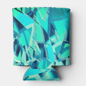 アクアマリンの背景にドリジルが付いたシアンのトラック 缶クーラー (裏面)