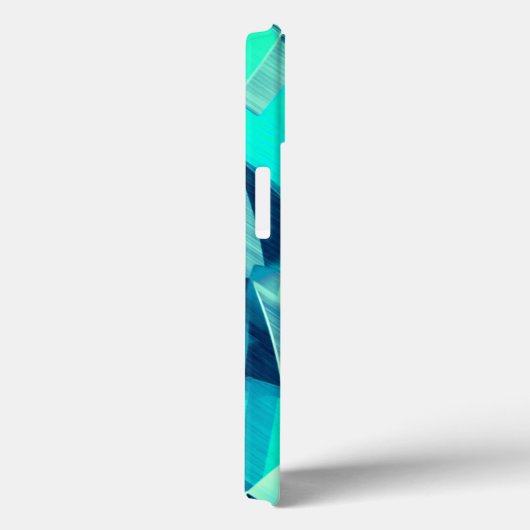 アクアマリンの背景にドリジルが付いたシアンのトラック Case-Mate iPhoneケース (裏面 / 右)