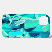 アクアマリンの背景にドリジルが付いたシアンのトラック Case-Mate iPhoneケース (裏面 (横))