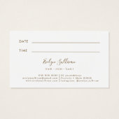 アクアマリンアゲートアポイントメントカード (裏面)