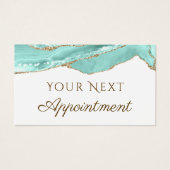 アクアマリンアゲートアポイントメントカード (正面)