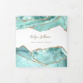 アクアマリンアゲート三折パンフレット 三つ折りカード (カバー)