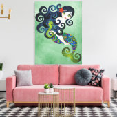 アクアマリンキャンバスプリントウォールアートプリント キャンバスプリント (インサイチュ (リビング))