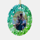 アクアマリングリーンモザイク |生命の花 セラミックオーナメント (右)