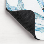 アクアマリンコアジェムストーン マウスパッド (コーナー)