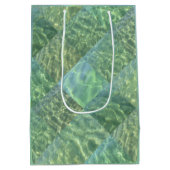 アクアマリンシーホムアクアウォーターパッチワーク ミディアムペーパーバッグ (裏面)